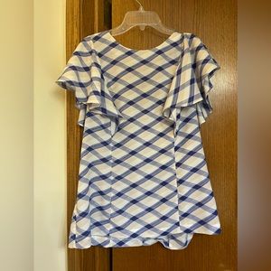 Banana Republic checker blouse